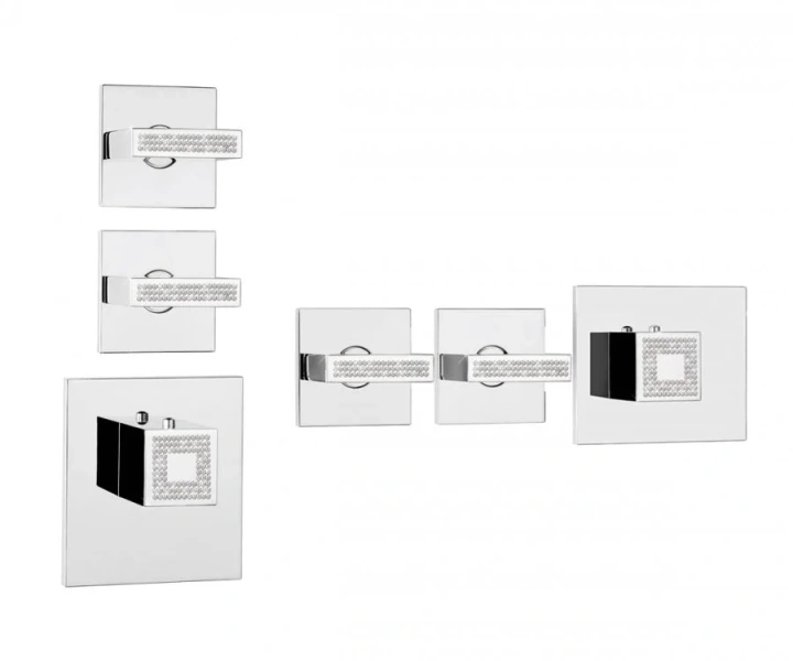 Смеситель для душа Bossini Rectangular хром Z033203.030 (детальная фотография)