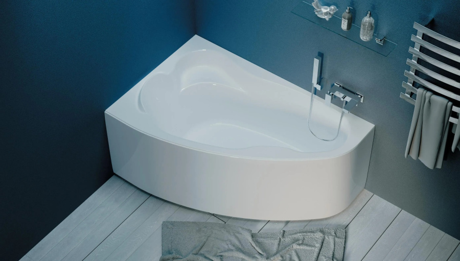 Ванна акриловая 1Marka Lil 140х90 см левая 01лил1490л (детальная фотография), асимметричные