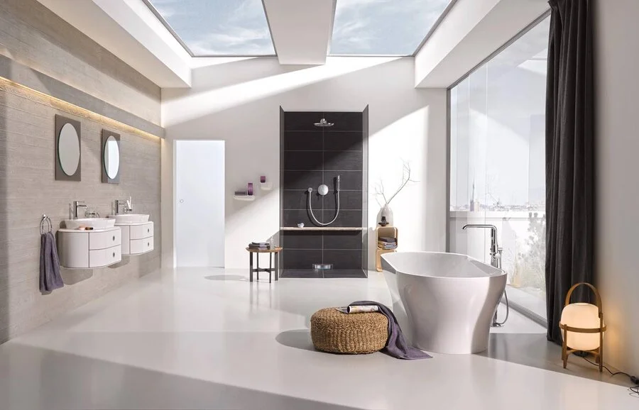 Смеситель для ванны Grohe Essence 23491001 (детальная фотография), современные, hi-tech