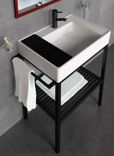 Раковина Creavit Arya 65 см белая AR065-00CB00E-0000 (детальная фотография), современные, hi-tech