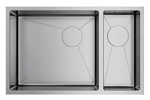 Мойка для кухни Omoikiri Taki 69-2-U/IF-IN-L Side 69 см левосторонняя - фото 1