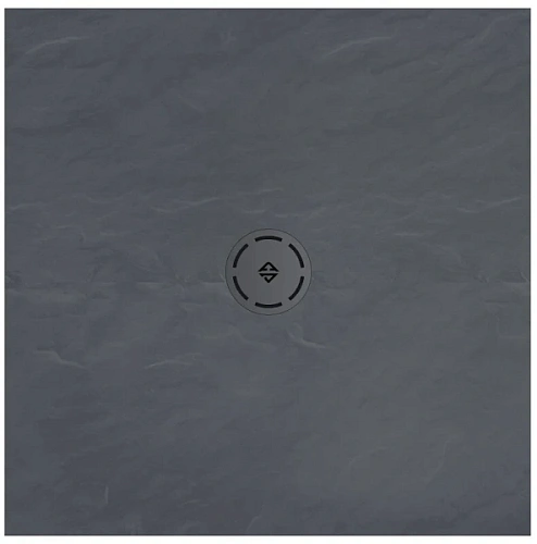 Душевой поддон Jacob Delafon Singulier 90х90 см серый сланец - фото 1