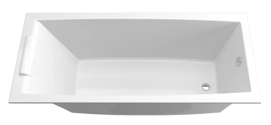 Ванна акриловая Marka One Aelita Slim 170 x 90 см, белый, 01ае1790слим (детальная фотография), современныe, hi-tech
