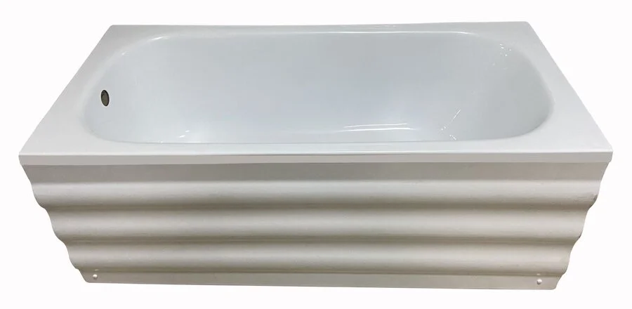 Акриловая ванна Eurolux Lait E1015070017, 150 х 70 см, белая, (детальная фотография), современныe, hi-tech