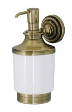 Дозатор для мыла Boheme Medici белый/бронза