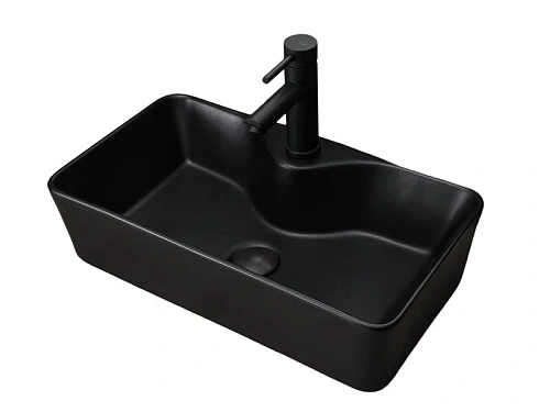 Раковина GID Geometrico Bm9092 55 см черная - фото 2