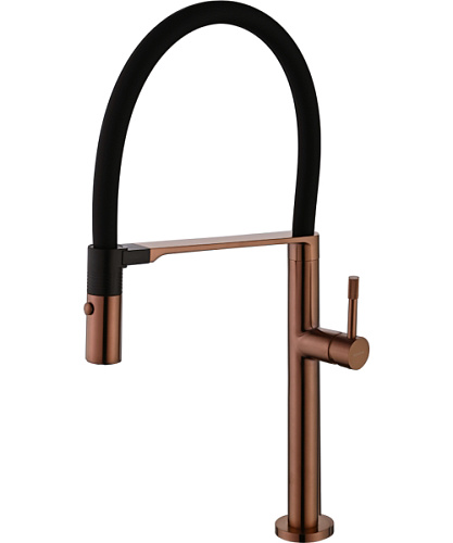 Смеситель для кухни Boheme Uno брашированная бронза - фото 8