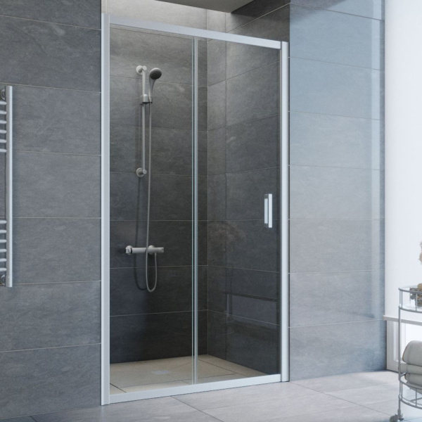 Душевая дверь стекло прозрачное Vegas-glass ZP 105 01 (детальная фотография), хром, бронза, золото, белые, другие