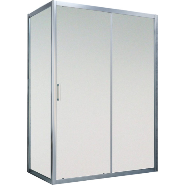 Душевой уголок профиль матовый хром стекло сатин Vegas-glass ZP+ZPV NOVO 150*80 07 10 (детальная фотография)