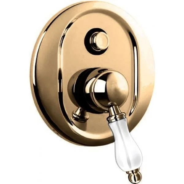 Смеситель для душа Cezares Margot  бронза, ручка белая MARGOT-VDIM-02-Bi (детальная фотография)