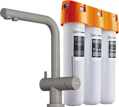 Смеситель для кухни Omoikiri Nagano-GR-P leningrad grey