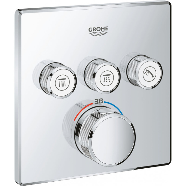 Душевой комплект Grohe Grohtherm SmartControl хром 34706000 (детальная фотография), хром