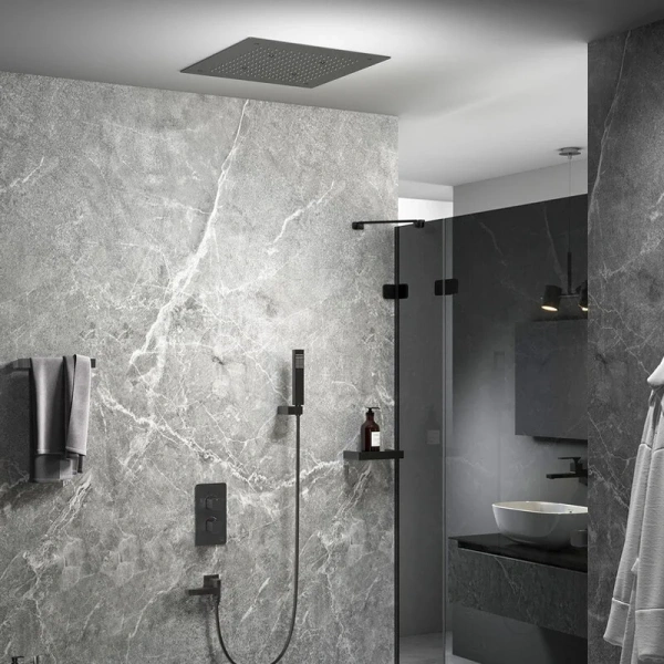 Душевой комплект Timo Petruma черный SX-5019/03SM (детальная фотография), черные