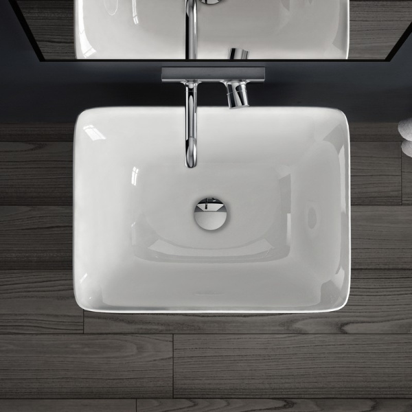 Раковина напольная ArtCeram Cow свободностоящая CWL004 01 00 bi (детальная фотография), белые