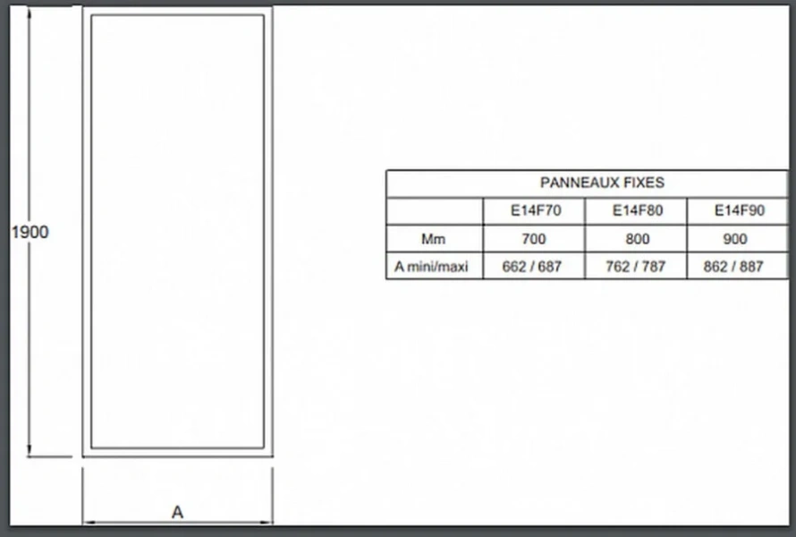 Душевая перегородка Jacob Delafon Serenity 80 см профиль хром E14F80-GA (детальная фотография), современные, hi-tech