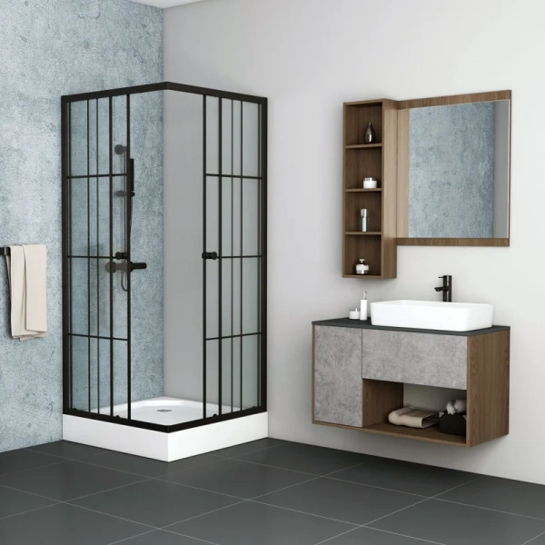 Душевой уголок Niagara Nova 80х80 см стекло прозрачное _01801412 (детальная фотография)