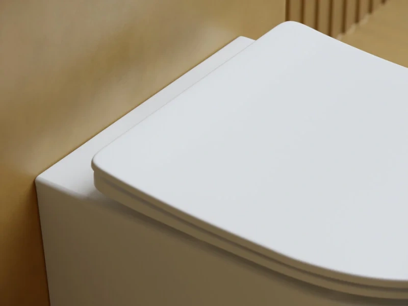 Унитаз подвесной Ceramica Nova Balearica CN6000 санфарфор (детальная фотография), с горизонтальным, прямым выпуском, с прямым выпуском
