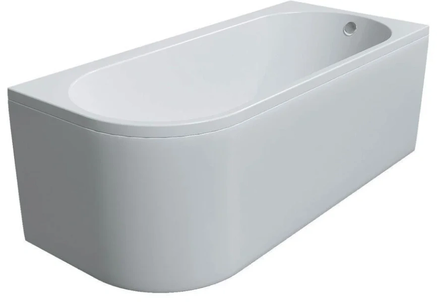 Ванна акриловая Marka One Alisa MG 170х75 см, асимметричная, правая/левая 01али1775л (детальная фотография), современныe, hi-tech