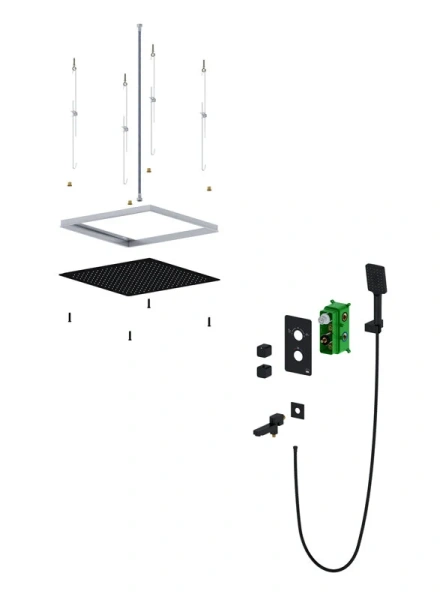 Душевой комплект Timo Petruma золото SX-5019/17SM (детальная фотография), душевые комплекты, наборы
