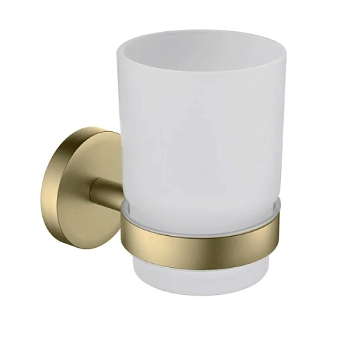 Стакан для ванной Timo Saona золото матовое - фото 3