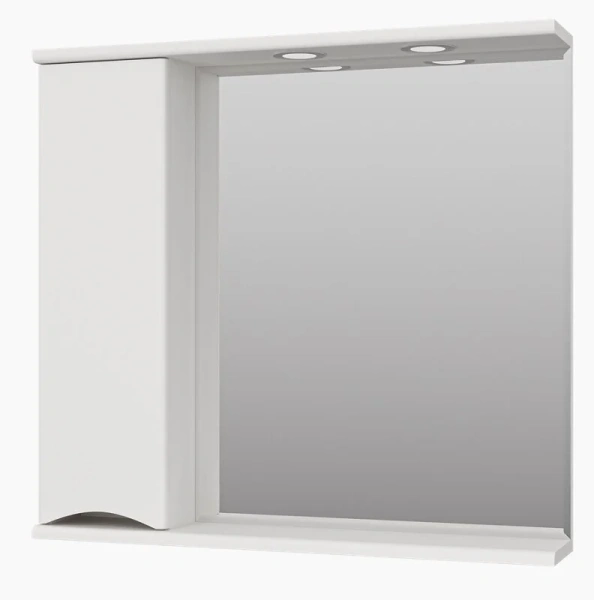 Зеркальный шкаф Misty Атлантик 80 см левый П-Атл-4080-010Л (детальная фотография) index_1