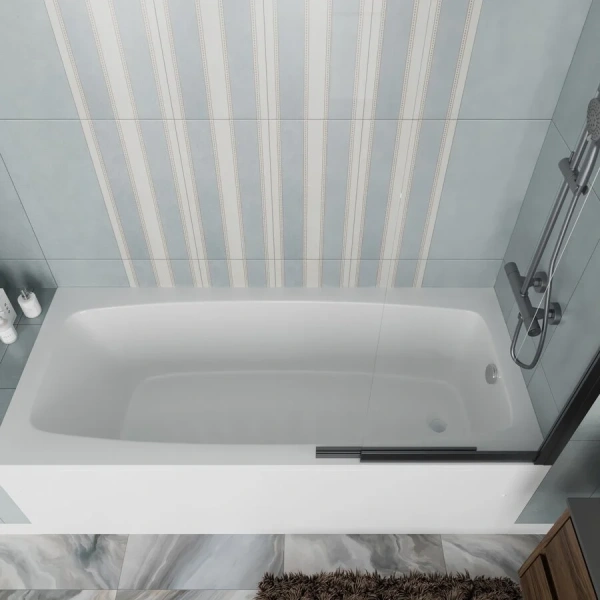 Ванна акриловая Vincea VBT-2S180-FR, 180 x 80 см, белая (детальная фотография), без гидромассажа