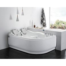 Акриловая ванна левосторонняя пристенная Gemy G9083 B L