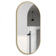 Зеркало с подсветкой Abber Kontur 55 см золото