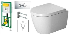 Унитаз подвесной Duravit ME by Starck с крепежем durafix без покрытия