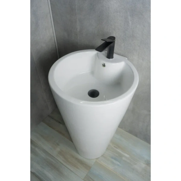 Раковина напольная GID Autonomo Nb136 50 см белая 81105 (детальная фотография), белые