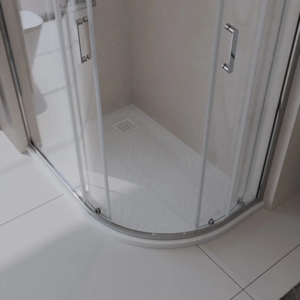 Душевой поддон BelBagno Uno 120х90 см левосторонний, накладка белая матовая TRAY-MR-UNO-RH-120/90-550-35-W-L-BO (детальная фотография), низкие до 15 см