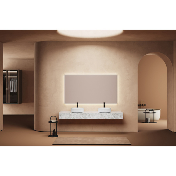 Раковина Abber Bequem 41 см накладная, белая AC2114 (детальная фотография), накладные (на столешницу), пристенные