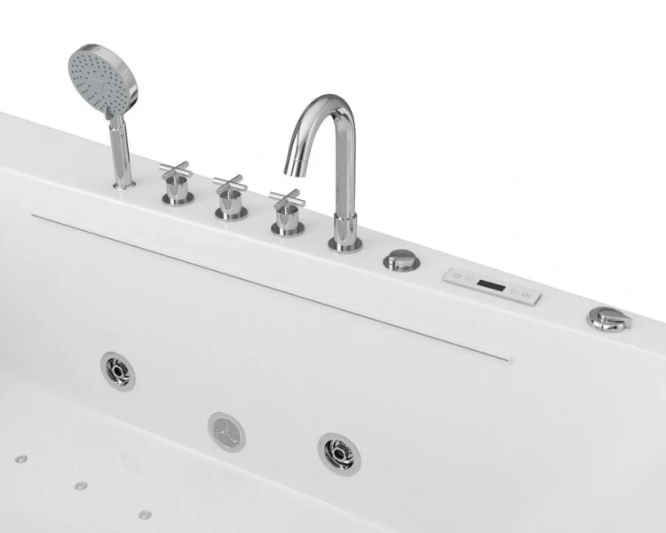 Ванна акриловая Grossman 170x95 см левая GR-17095L (детальная фотография), белые