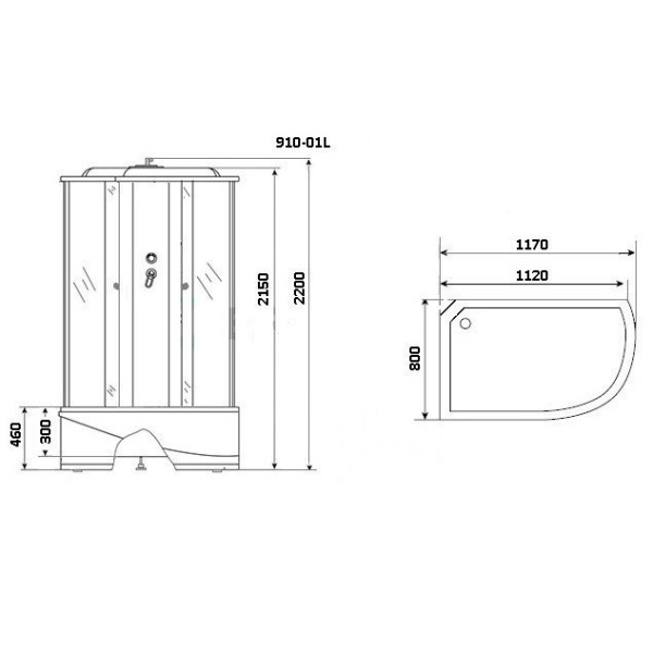 Схема (детальная фотография), угловые, недорогие, для дачи, с гидромассажем, c тропическим душем, с вентиляцией, с крышей, с сиденьем