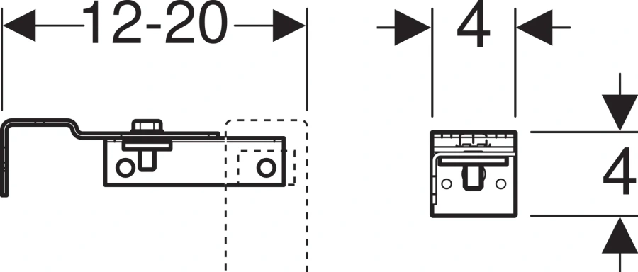 Комплект крепления для инсталляций Geberit Duofix к стене 111.839.00.1 (детальная фотография), в наличии