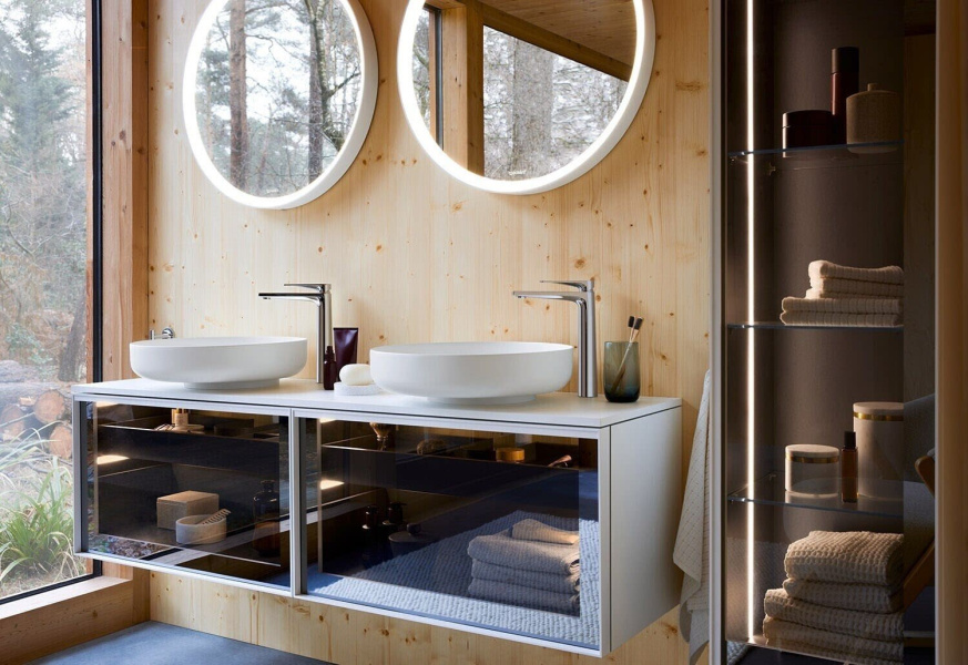 Раковина Duravit Vitrium 46 см белая матовая 2661463279 (детальная фотография), накладные (на столешницу)