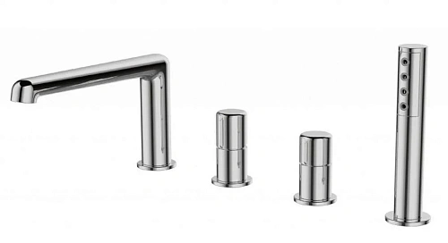 Смеситель для ванны BelBagno Uno с внутренней частью хром - фото 2