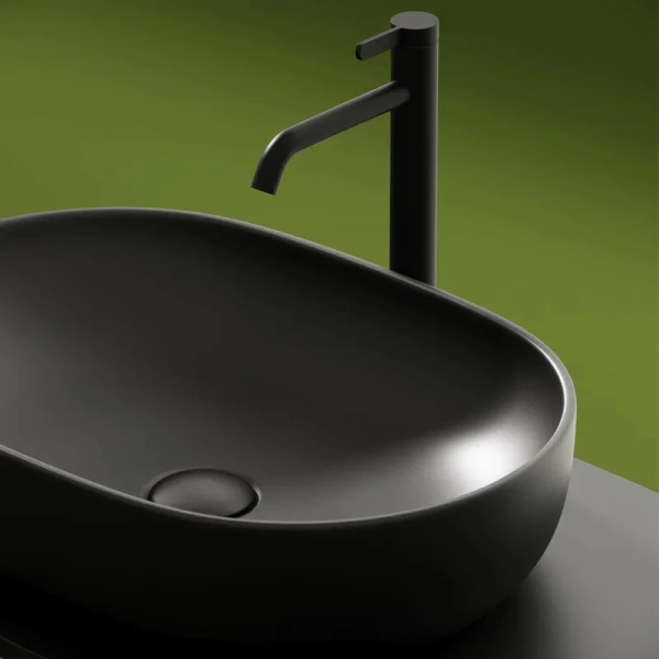 Раковина Ceramica Nova Element 60 см темный антрацит CN6047MDH (детальная фотография), одинарные
