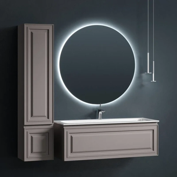 Тумба под раковину подвесная Sancos Very 120 см doha soft VR120SM (детальная фотография), моноблок