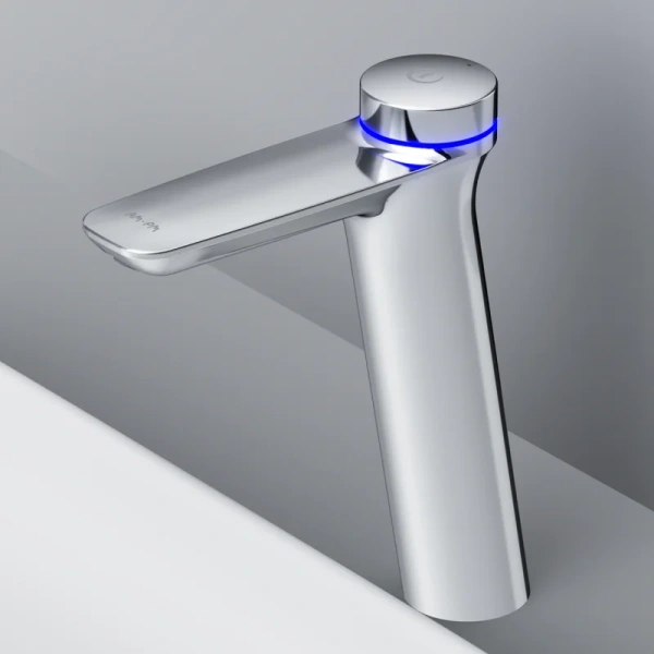 Смеситель для раковины Am.Pm Inspire 2.0 TouchReel электронный высокий, с донным клапаном F50A93400 (детальная фотография), на столешницу