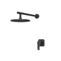 Душевой комплект IDDIS Optima Home черный матовый