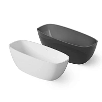 Ванна DEA Design Soul DD8630 1700 18, 170 х 72 см, из искусственного камня, цвет белый матовый