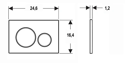 Клавиша смыва Geberit Sigma 20 115.882 пластиковая - фото 3