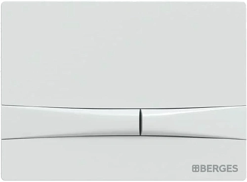 Клавиша смыва Berges Novum F4 Soft Touch белая - фото 3