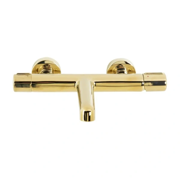 Смеситель для ванны BelBagno Uno золото UNO-VASM/DFS-ORO (детальная фотография), современные, hi-tech