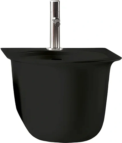 Биде подвесное ArtCeram Chic черный матовый - фото 3