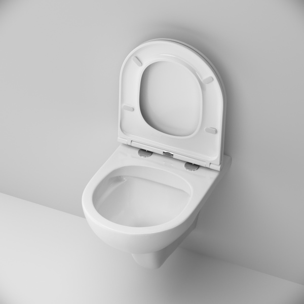 Унитаз подвесной Am.Pm Gem с сиденьем микролифт C901700SC (детальная фотография), современные, hi-tech, круглые