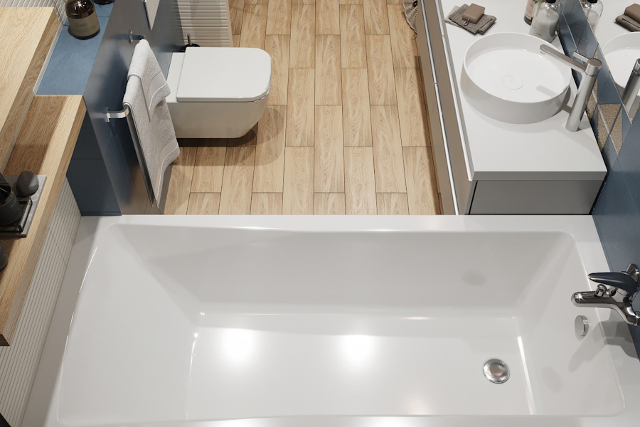 Ванна акриловая Lavinia Boho One 170x70 см прямоугольная S1-37010070 (детальная фотография), 170x70 см