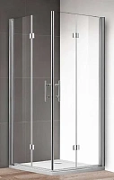 Душевой уголок Cezares Eco 80х80 см прозрачное стекло, профиль хром