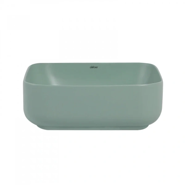 Раковина Abber Rechteck 38,5 см светло-зеленая матовая AC2211MCG (детальная фотография), другие